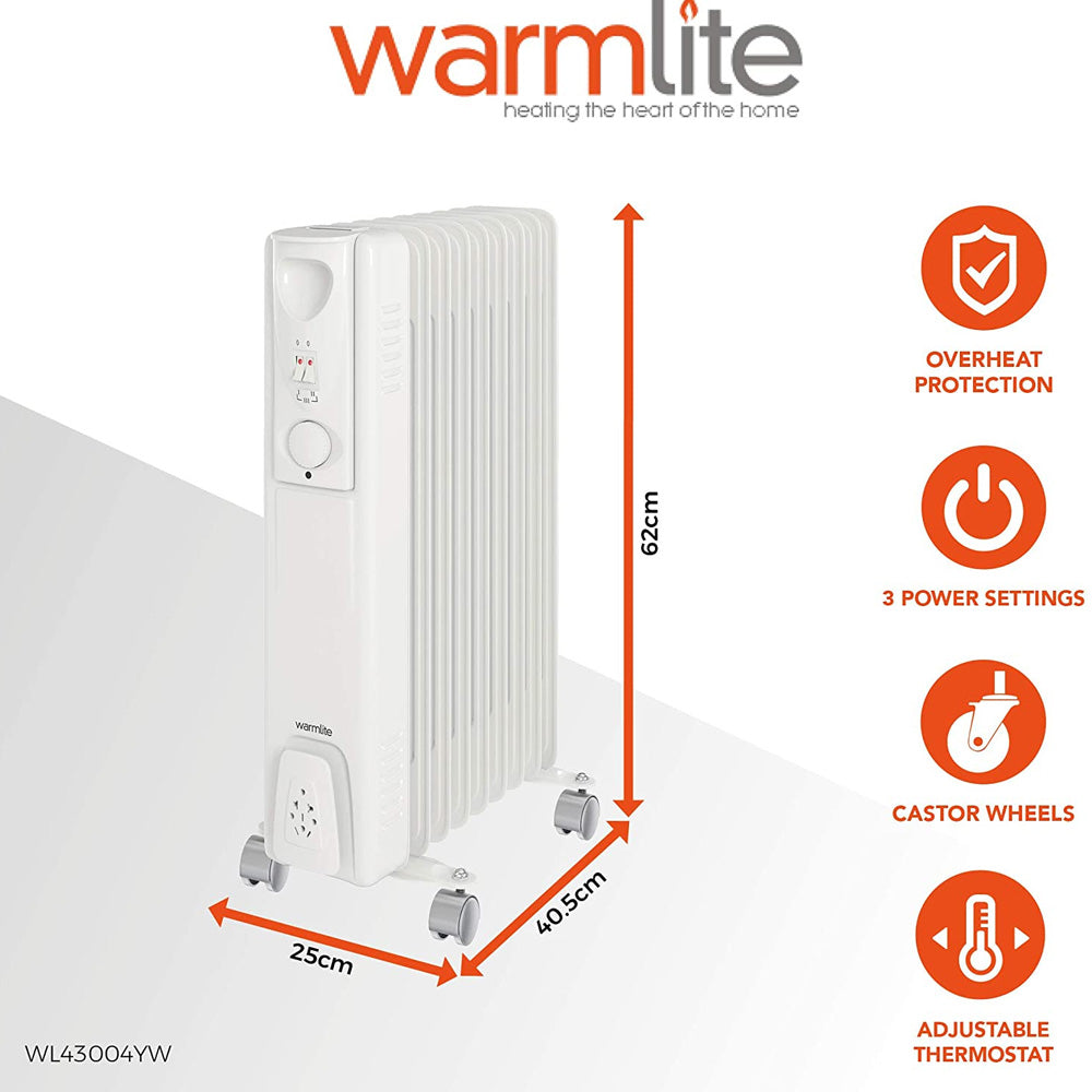 Warmlite 2kw Oil Filled Rad Radiator | 1311-28