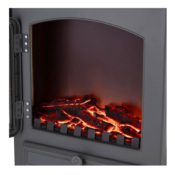 Warmlite 2kw Stirling Electric Fire Stove - Grey | WL46018G