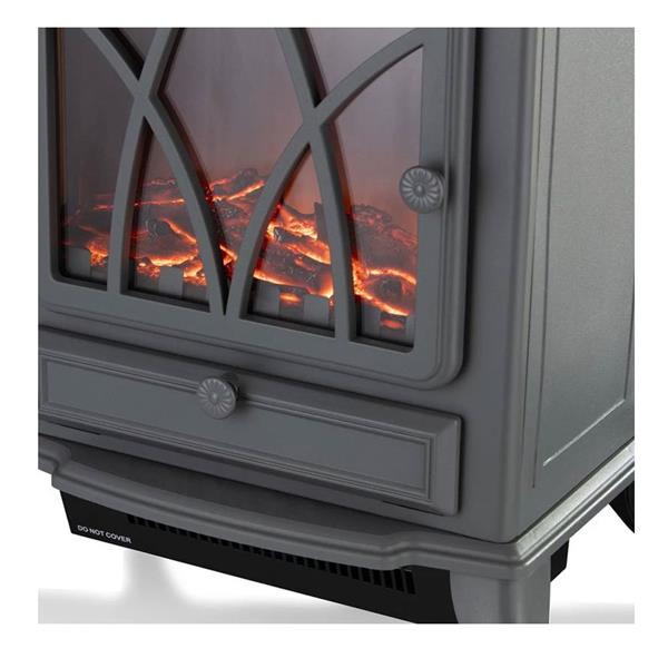 Warmlite 2kw Stirling Electric Fire Stove - Grey | WL46018G