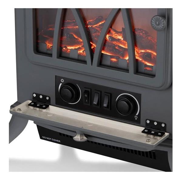 Warmlite 2kw Stirling Electric Fire Stove - Grey | WL46018G