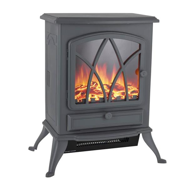 Warmlite 2kw Stirling Electric Fire Stove - Grey | WL46018G