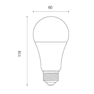 Wiz A60 Classic White WiFi LED Smart Bulb - E27 | 4L1/8000