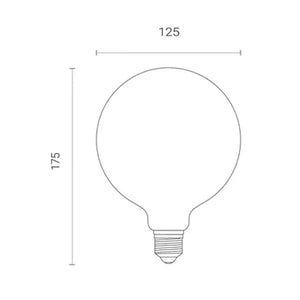 Wiz G125 Amber White WiFi Globe LED Smart Bulb - E27 | 4L1/8018