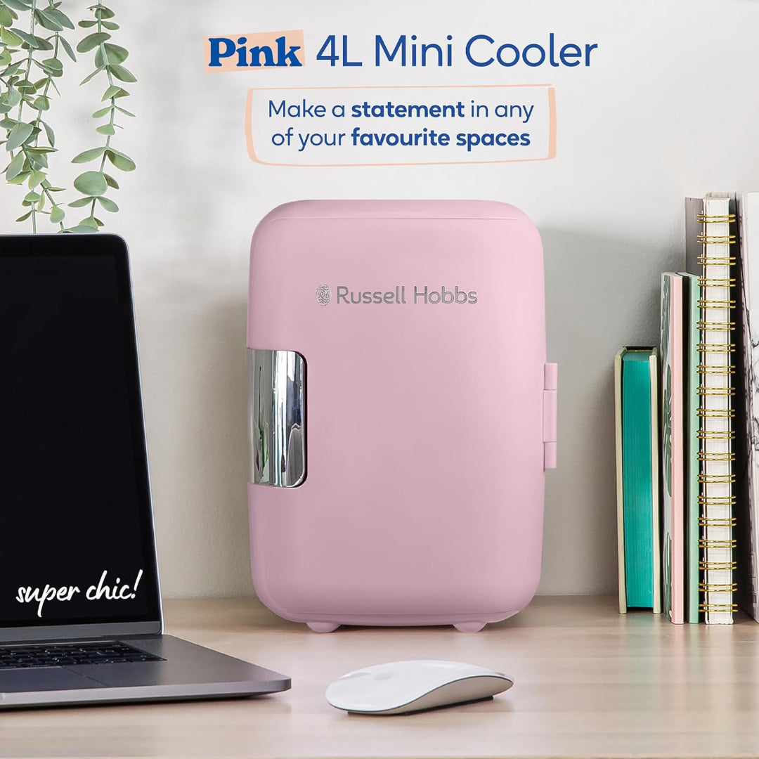 Russell Hobbs Mini Cooler 4 Litre - Pink | RH4CLR1001P