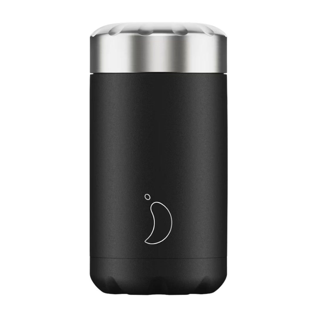 Chillys Food Flask Pot 500ml - Black | F500MOBLK