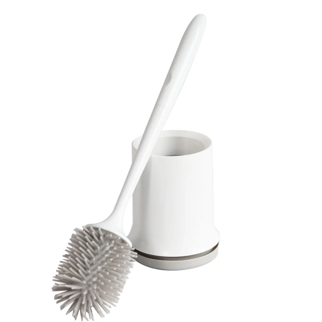 Blue Canyon Toilet Brush and Holder - White / Grey | BCBA8587