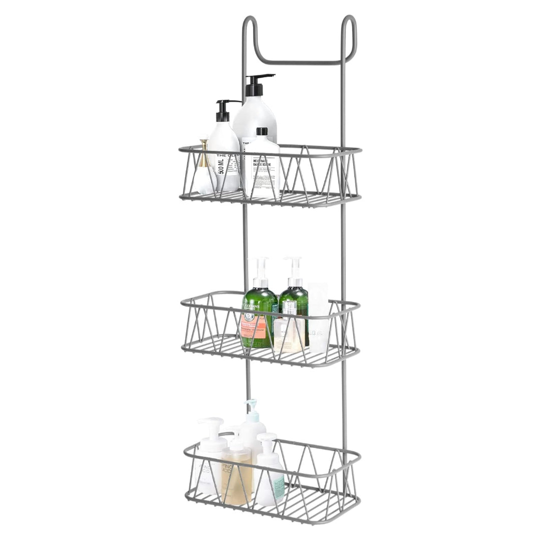 Blue Canyon 3 Tier Over Shower Door Caddy with Hook | BCBA0493