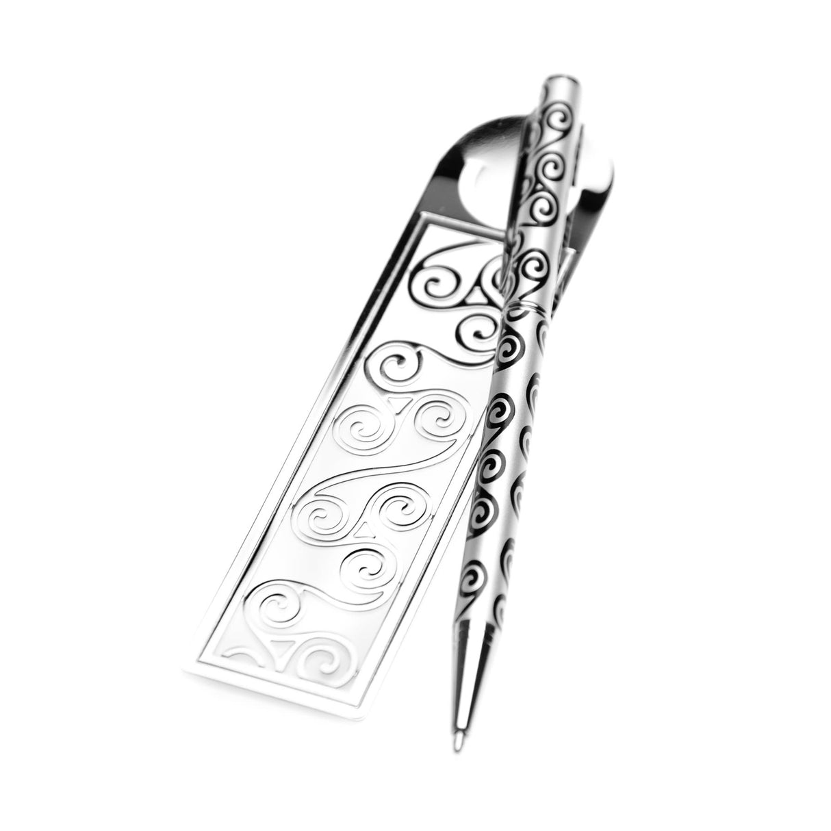 Sea Gems Celtic Triskele Joined Ballpoint Pen and Bookmark Set | 0957