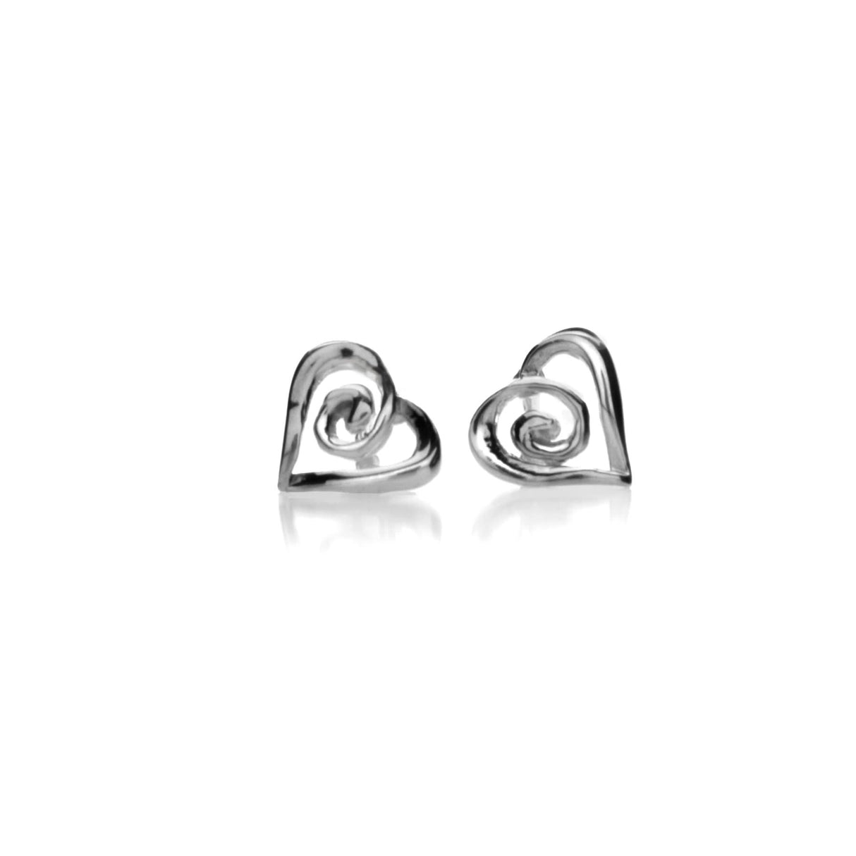 Sea Gems Origins Heart / Spiral Earrings - Sterling Silver | 3784