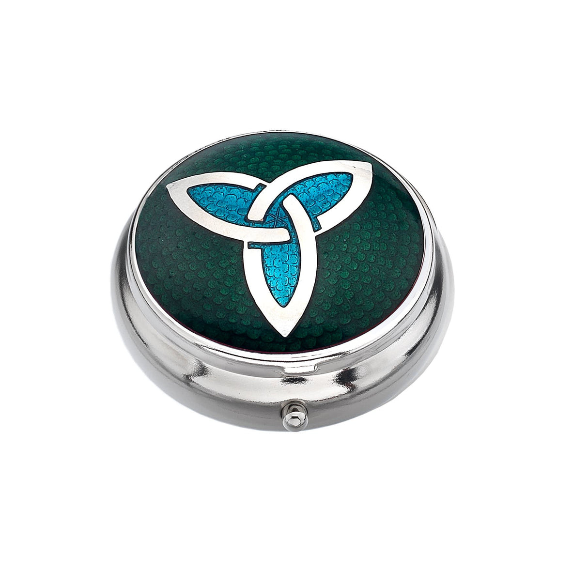 Sea Gems Celtic Trinity Knot Pillbox Geen / Turquoise | 8974GTQ