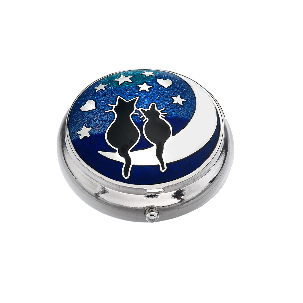 Sea Gems Love Cats / Moon Pillbox Blue | 9011B