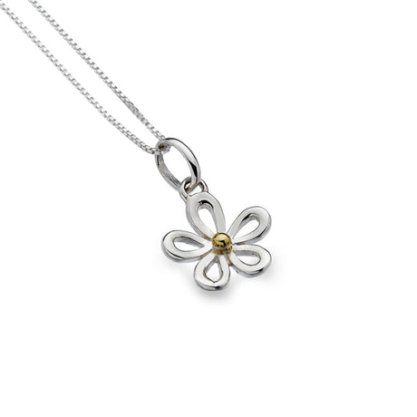 Sea Gems Origins Daisy Pendant - Brass and Sterling Silver | P1151