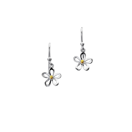 Sea Gems Origins Daisy Earrings - Brass and Sterling Silver | P1454