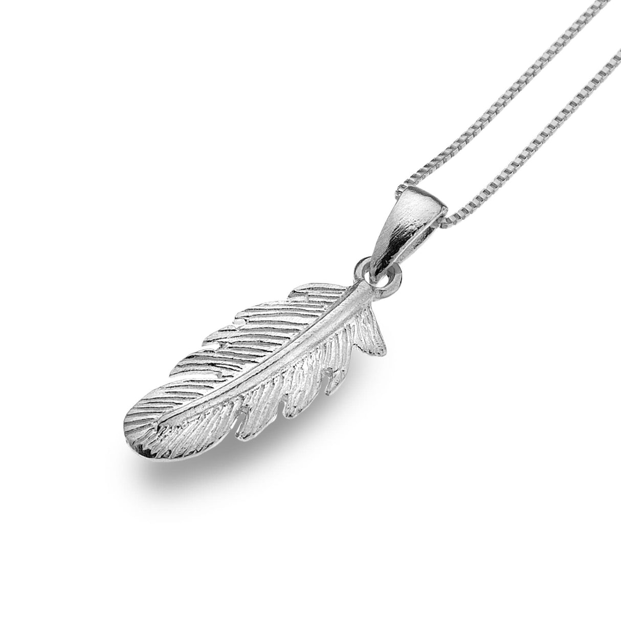 Sea Gems Origins Feather Pendant - Sterling Silver | P2818