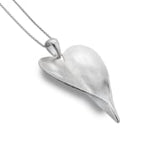 Sea Gems Origins Heart Shape Leaf Pendant - Sterling Silver | P3063