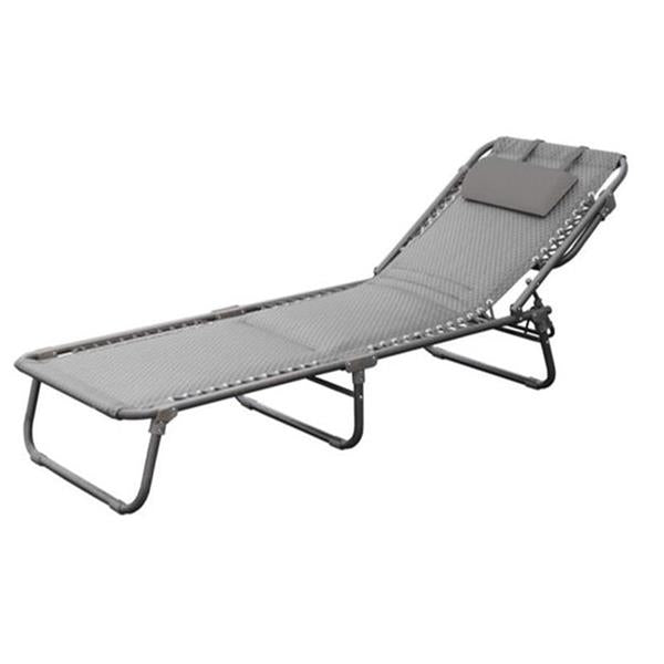 Deluxe Padded Sun Lounger - Grey | 241364