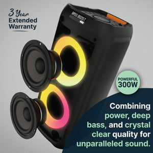 Majority P300 Party Speaker 300W Karaoke & PA System | 1000002884