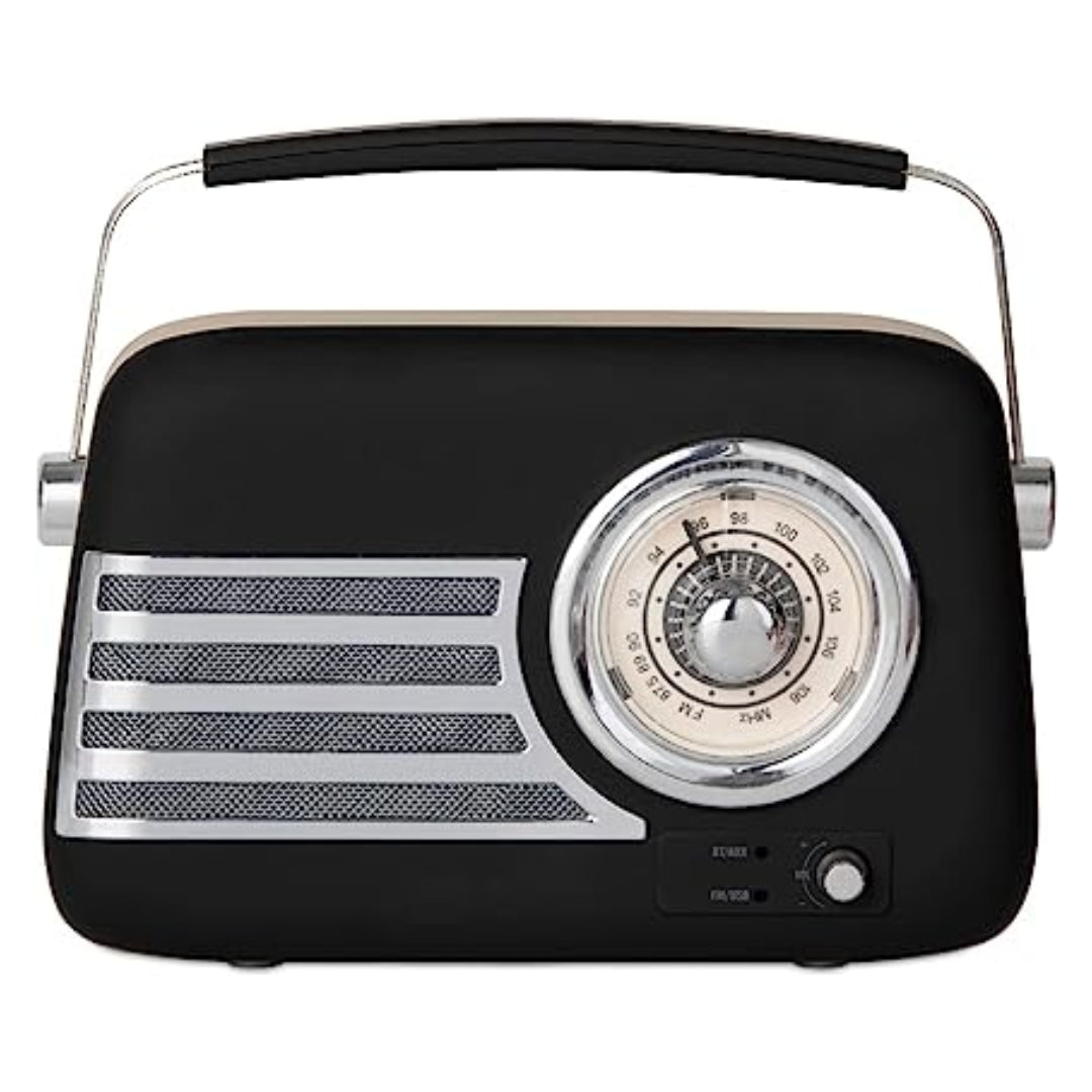 Itek AM/FM Vintage Radio - Black | I60028BLK