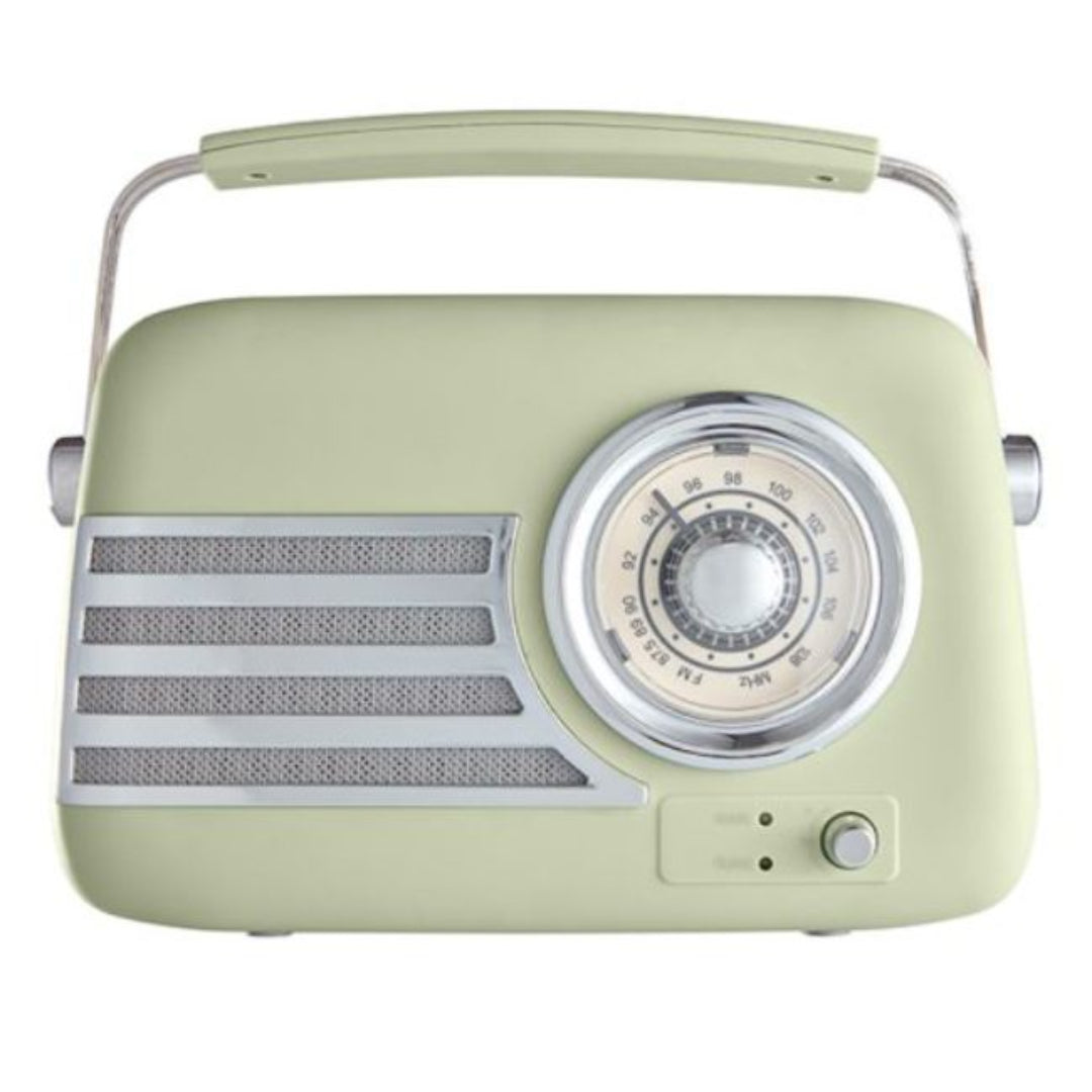 Itek AM/FM Vintage Radio - Sage Green | I60028SAG