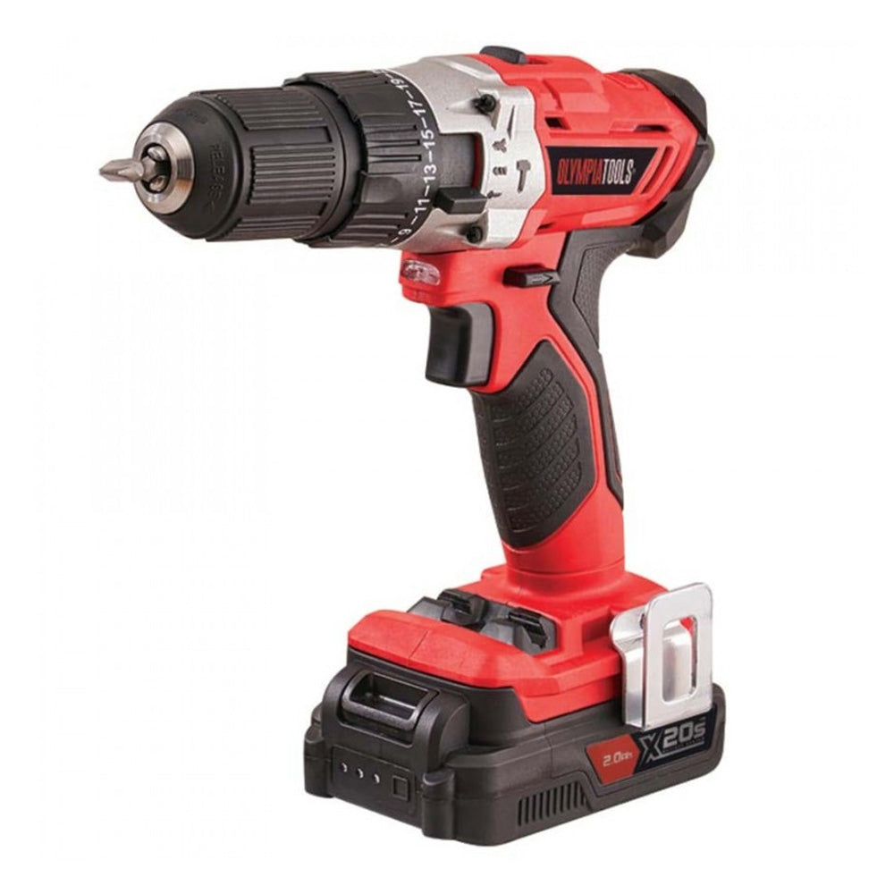 Olympia Tools X20S Combi Hammer Drill Driver 20V 2 x 1.5Ah Li-ion | XMS22OPCOMBI