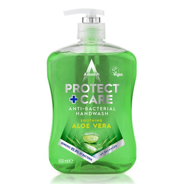 Astonish Protect & Care Liquid Handwash Hand Soap 600ml - Aloe Vera ...