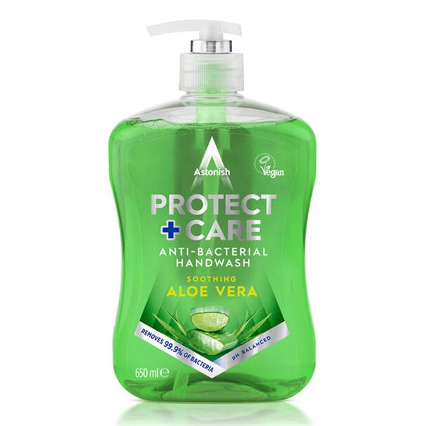 Astonish Protect & Care Liquid Handwash Hand Soap 600ml - Aloe Vera | C4710