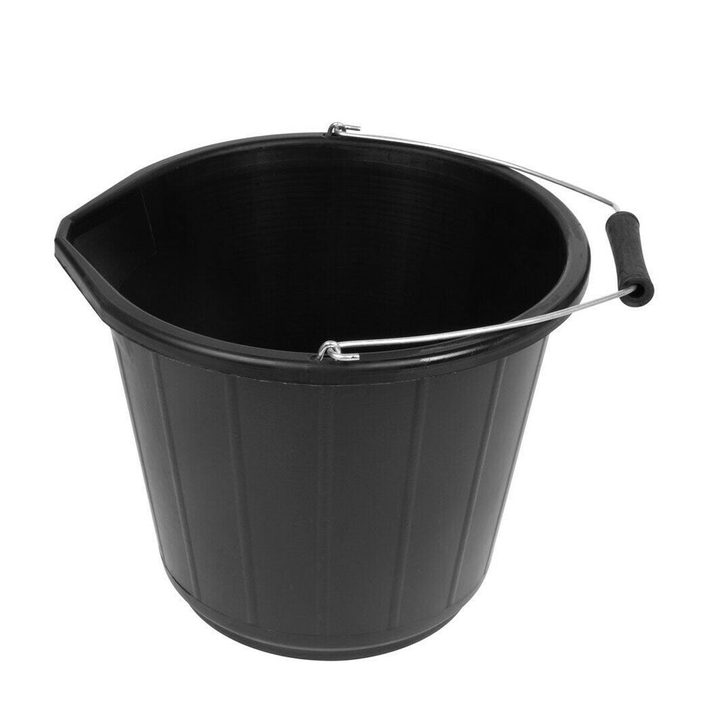 Plastic Bucket 3 Gallon - Black