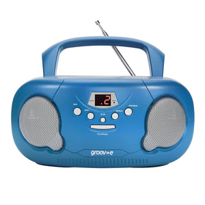 Groove Portable Cd Player with Radio Boombox - Blue | GVPS733BE