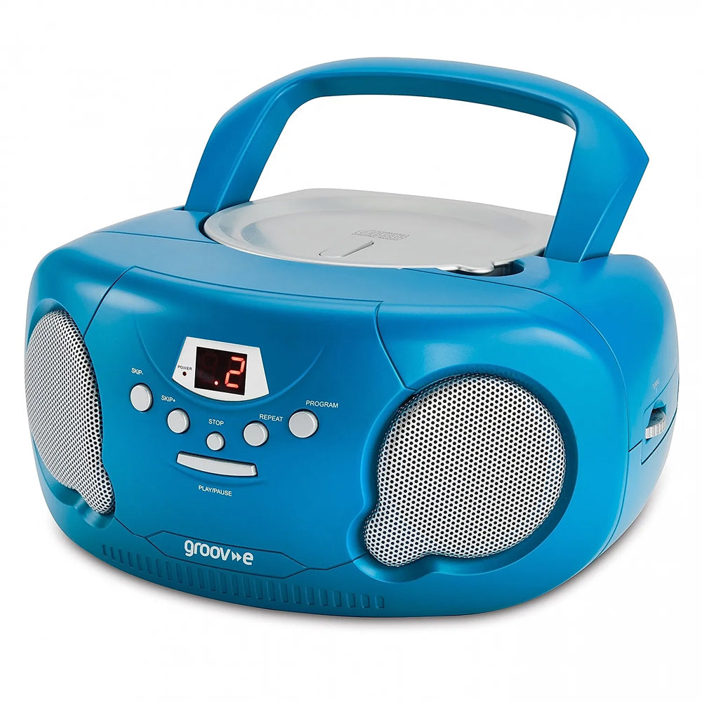 Groove Portable Cd Player with Radio Boombox - Blue | GVPS733BE