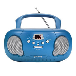 Groove Portable Cd Player with Radio Boombox - Blue | GVPS733BE