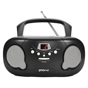 Groove Original Boombox Portable CD Player with Radio - Black | GVPS733/BK