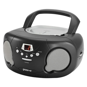 Groove Original Boombox Portable CD Player with Radio - Black | GVPS733/BK