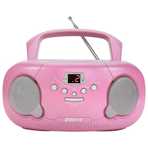 Groove Original Boombox Portable CD Player with Radio - Pink | GVPS733/PK