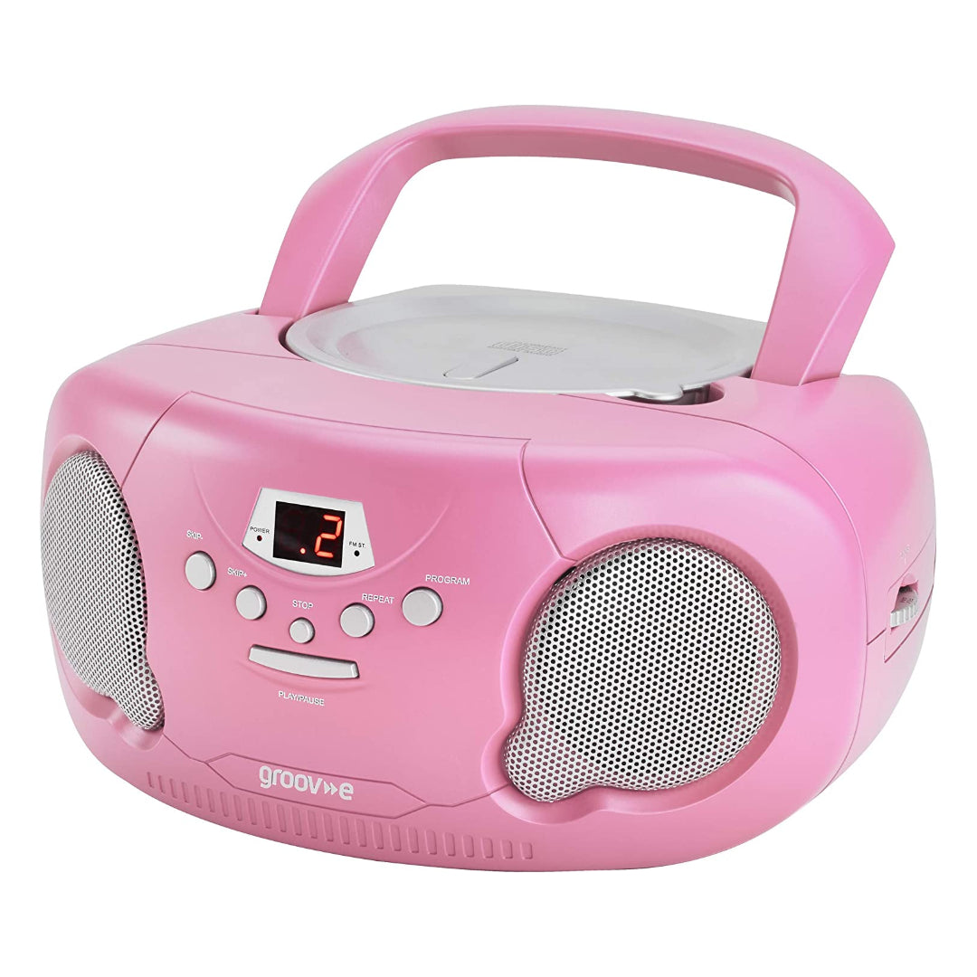 Groove Original Boombox Portable CD Player with Radio - Pink | GVPS733/PK