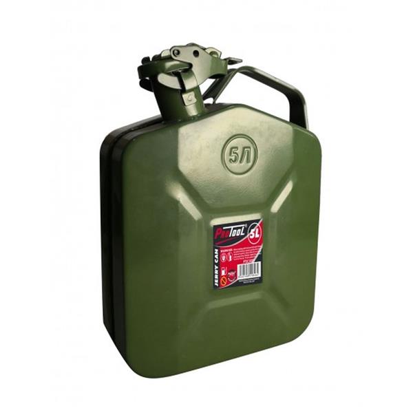Protool Green Metal Jerry Fuel Can 5 Litre | PTJC1005