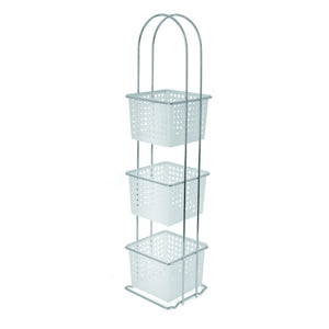 Blue Canyon Storage Caddy Basket Stand 3 Tier 20cm x 19cm x 86cm | BCBA0542