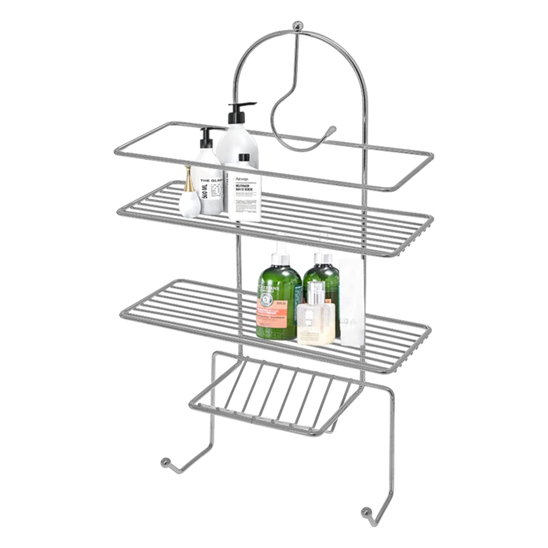 Blue Canyon Shower Caddy with Hook - Chrome | BCBA-0422