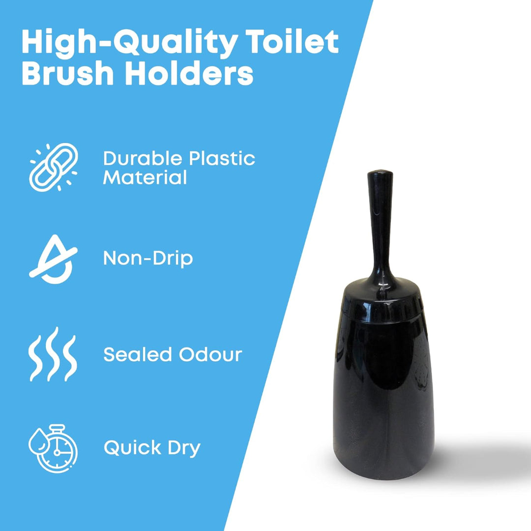 Blue Canyon Toilet Brush and Holder PVC - Black | BCBA-5627