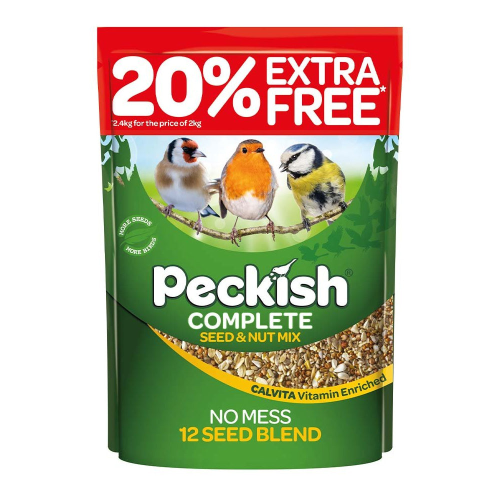 Peckish Complete Seed Mix Bird Food 1.7kg + 20% Extra Free (2.04kg) | 60051332