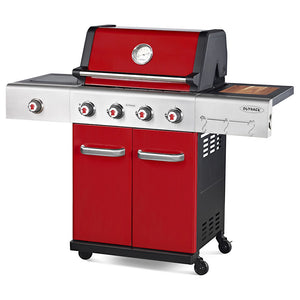 Outback Jupiter 4 Burner Gas BBQ - Red | 241368