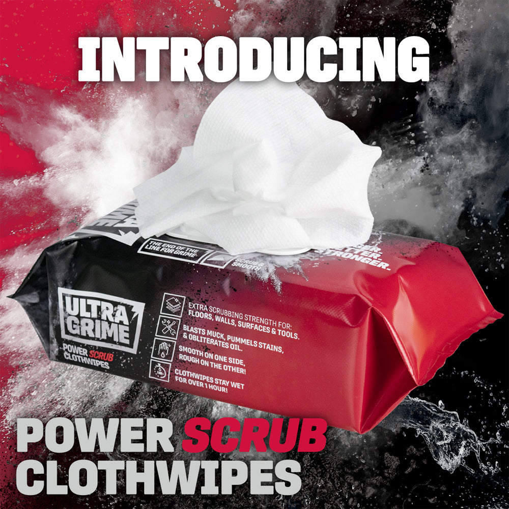 Ultra Grime PRO Power Scrub XXL+ Clothwipes 80 Pack
