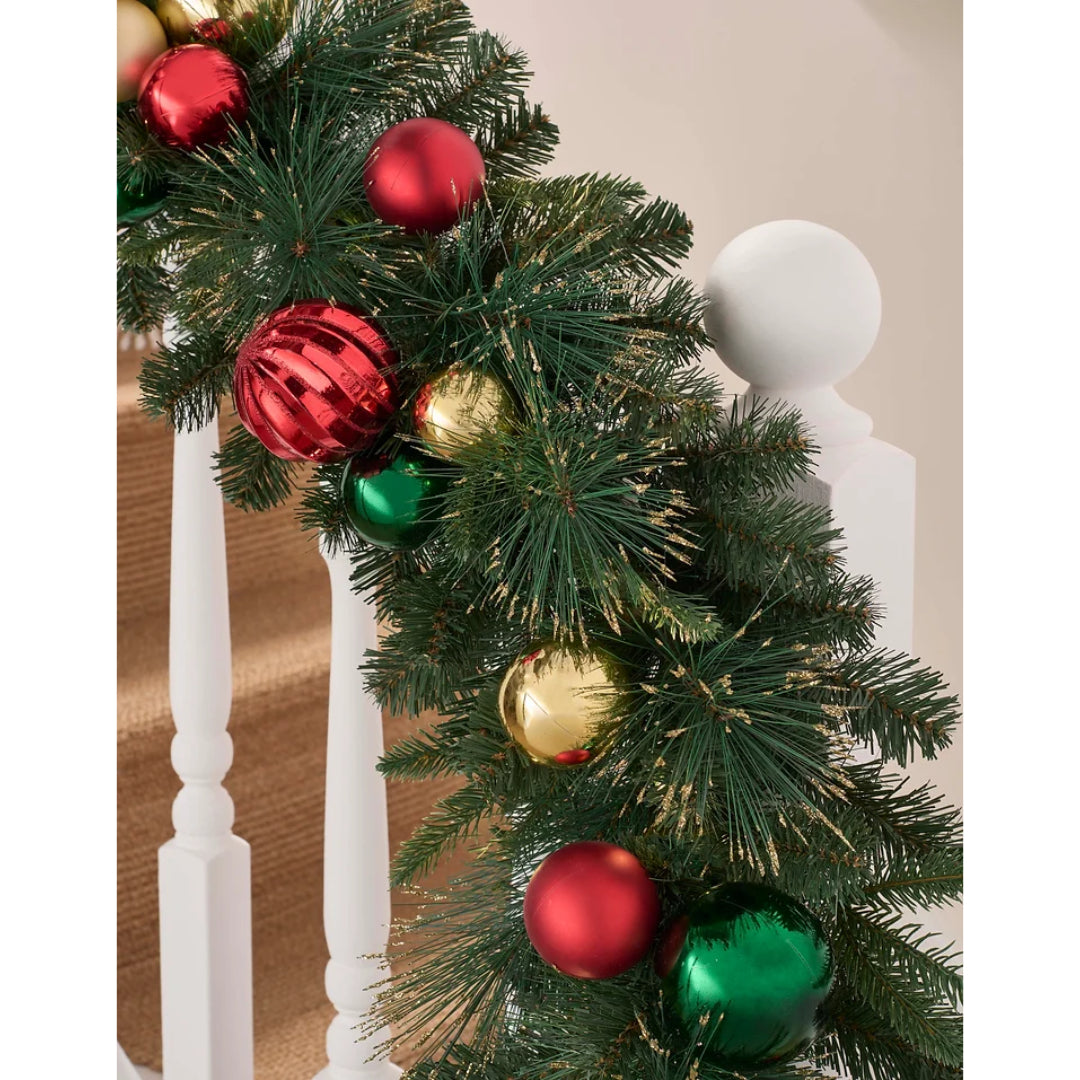 Norfolk Leisure Chantry Decorated Garland - 9 ft x 12 inch | C-CHA-912