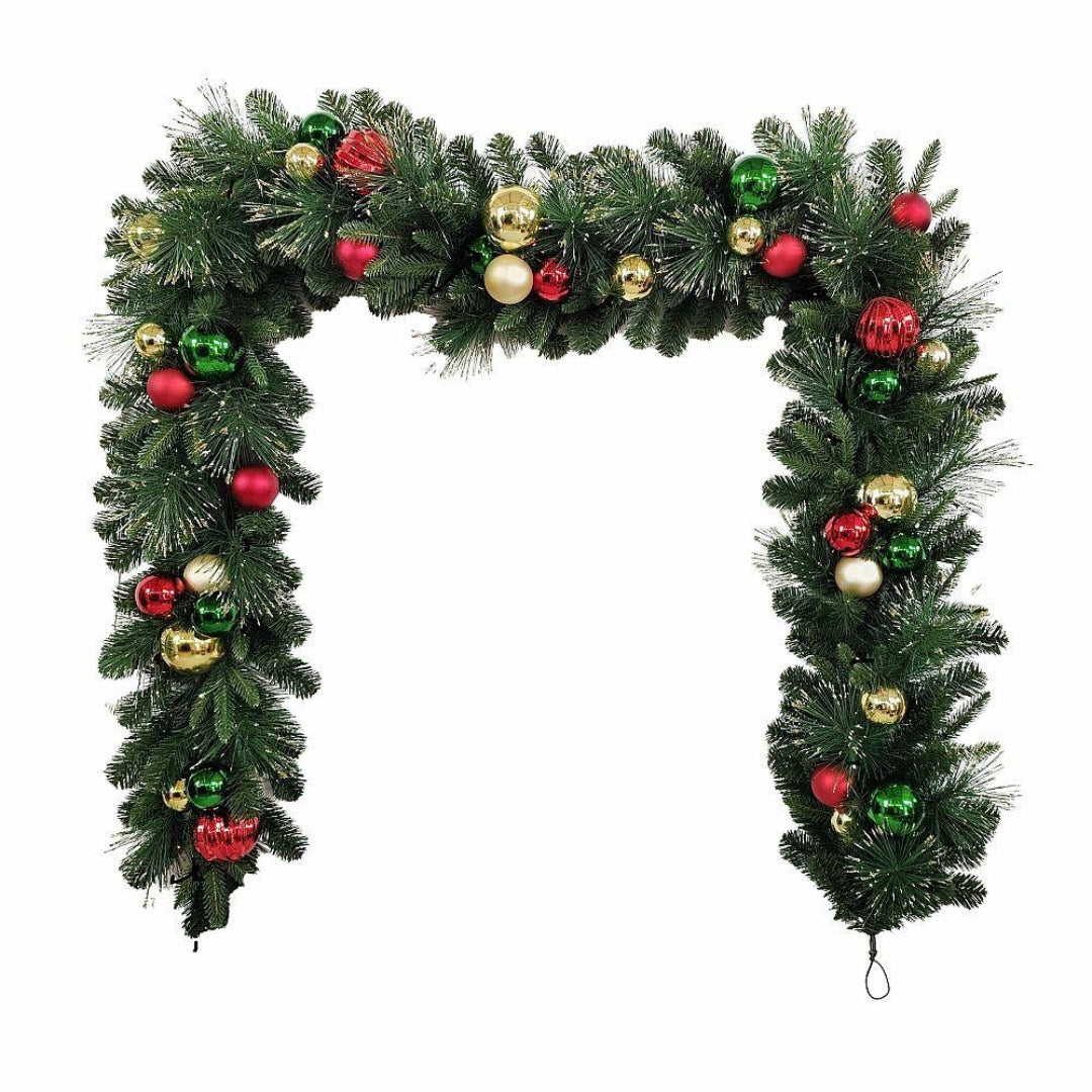 Norfolk Leisure Chantry Decorated Garland - 9 ft x 12 inch | C-CHA-912