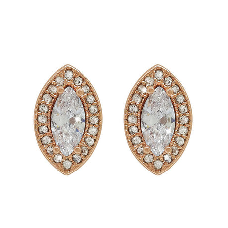 Tipperary Crystal Marquise Cut Earrings - Rose Gold | 107397