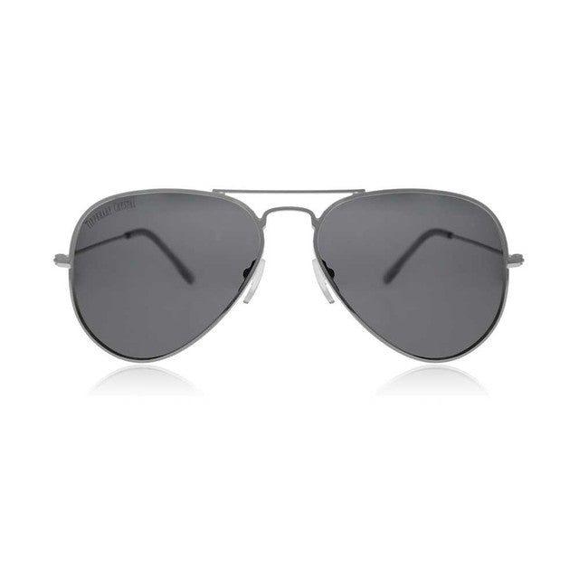 Tipperary Crystal Polarised Aviator Sunglasses Silver Frame | 121898