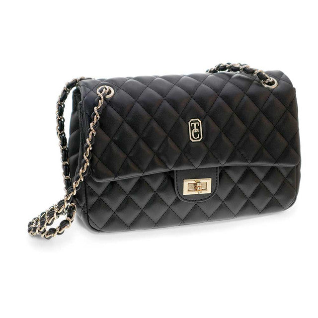 Tipperary Crystal Quilted Shoulder Bag Palermo Handbag - Black | 123489