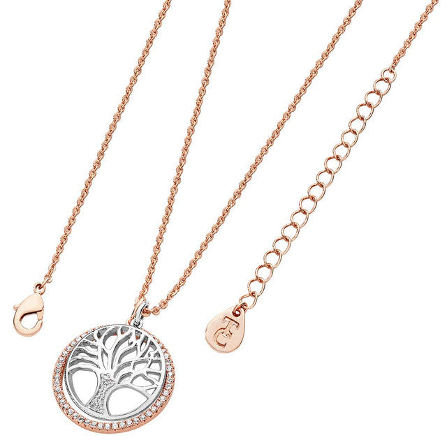 Tipperary Crystal Floating Tree Of Life CZ Circle - Rose Gold | 130012