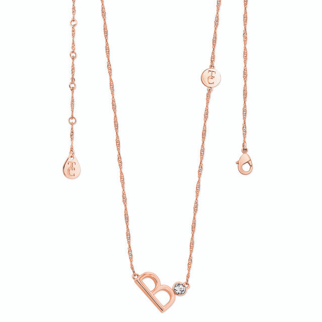 Tipperary Crystal Letter "B" Pendant - Rose Gold | 141636