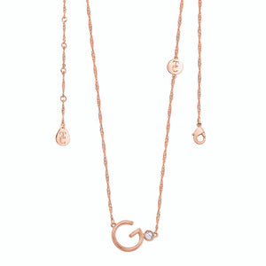 Tipperary Crystal Letter "G" Pendant - Rose Gold | 141681