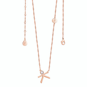 Tipperary Crystal Letter "K" Pendant - Rose Gold | 141728